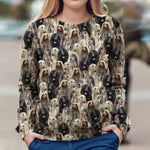 Afghan Hound - Full Face - Premium Sweater