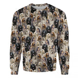 Afghan Hound - Full Face - Premium Sweater