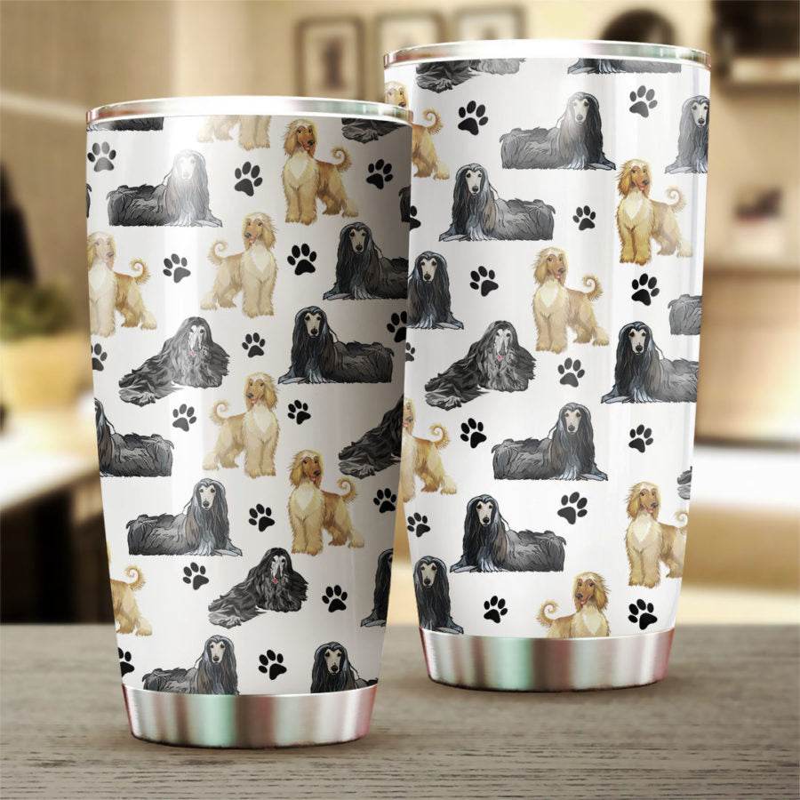 Afghan Hound Paw Tumbler Cup
