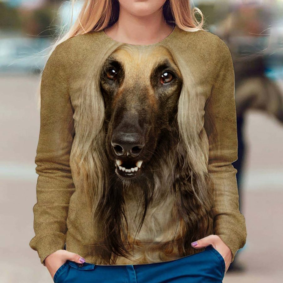 Afghan Hound - Face Hair - Premium Sweater