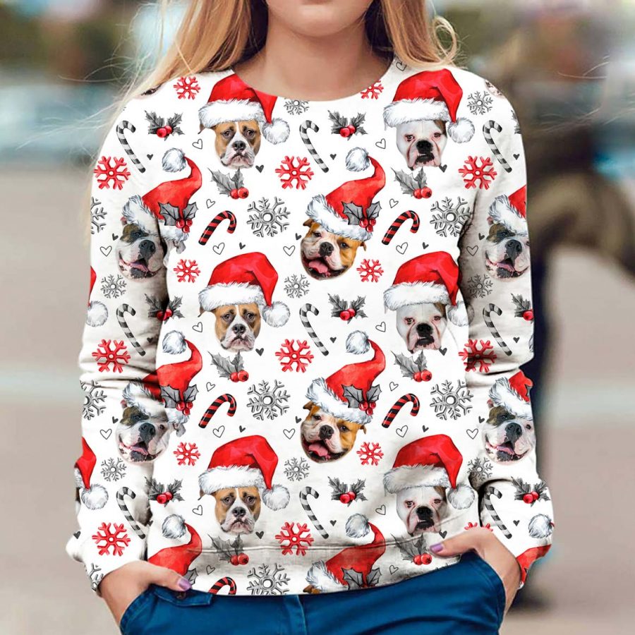 American Bulldog - Xmas Decor - Premium Sweater