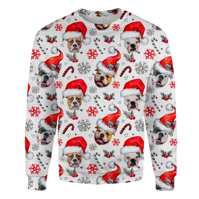 American Bulldog - Xmas Decor - Premium Sweater