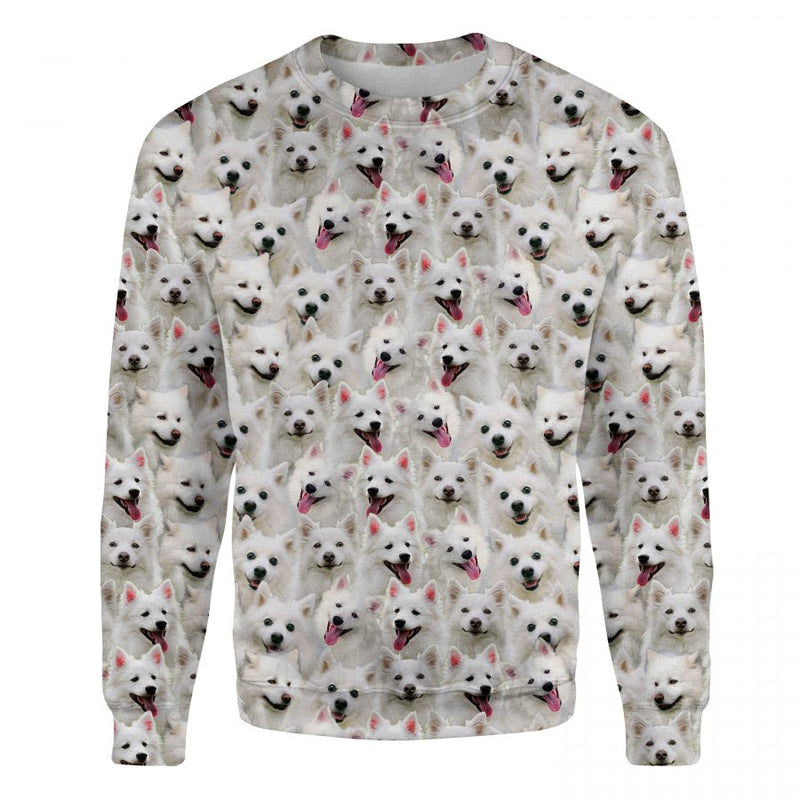 American Eskimo Dog - Full Face - Premium Sweater