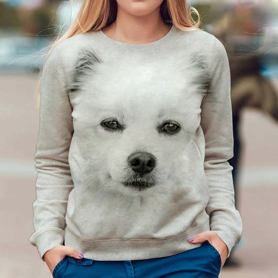 American Eskimo Dog - Face Hair - Premium Sweater