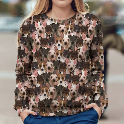 American Hairless Terrier - Full Face - Premium Sweater