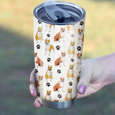 American Pit Bull Terrier Paw Tumbler Cup