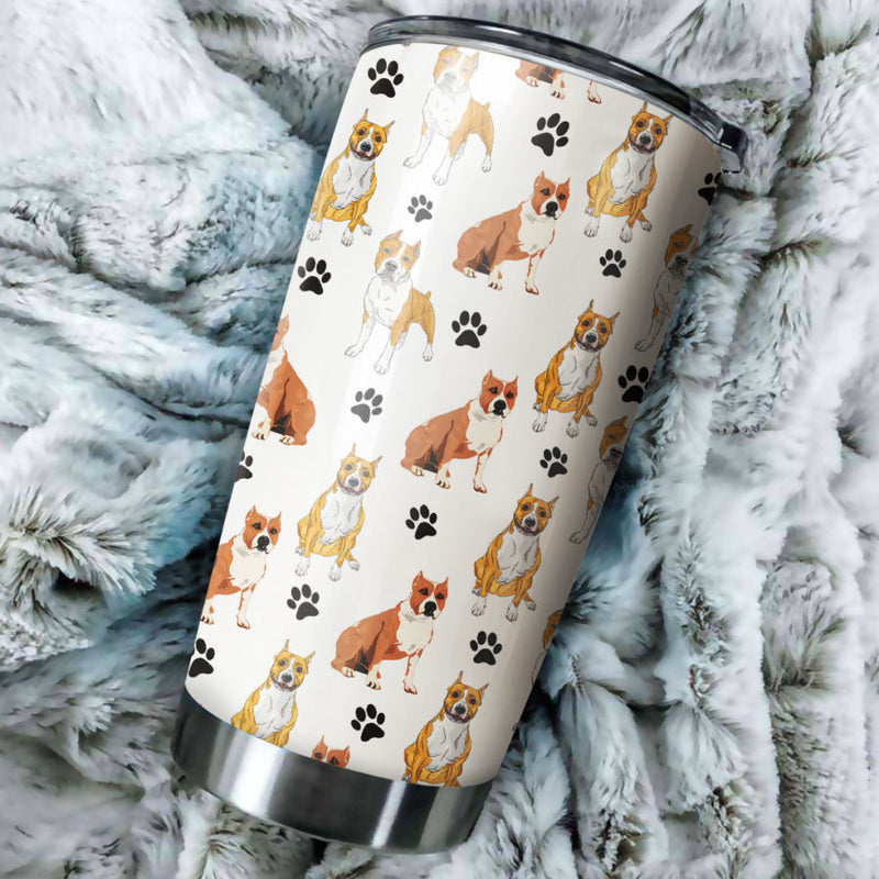 American Pit Bull Terrier Paw Tumbler Cup