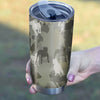 American Staffordshire Terrier Camo Tumbler Cup