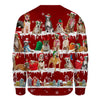 American Staffordshire Terrier - Snow Christmas - Premium Sweater