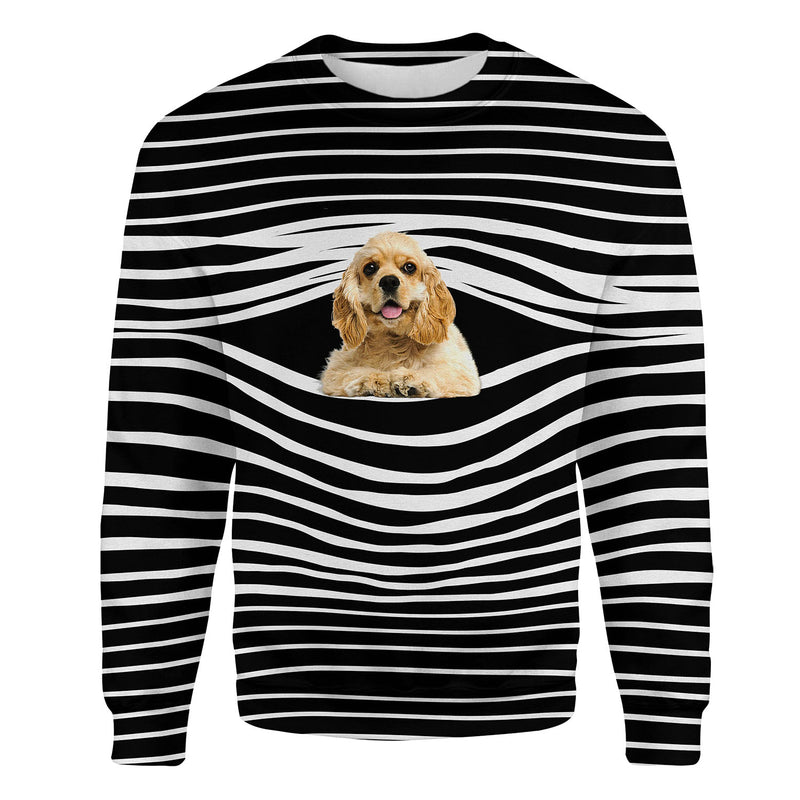 American Cocker Spaniel - Stripe - Premium Sweater