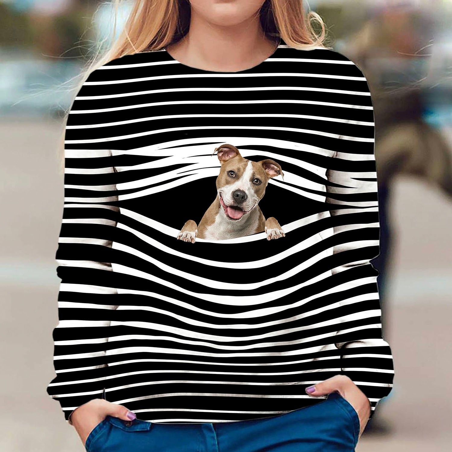 American Staffordshire Terrier - Stripe - Premium Sweater