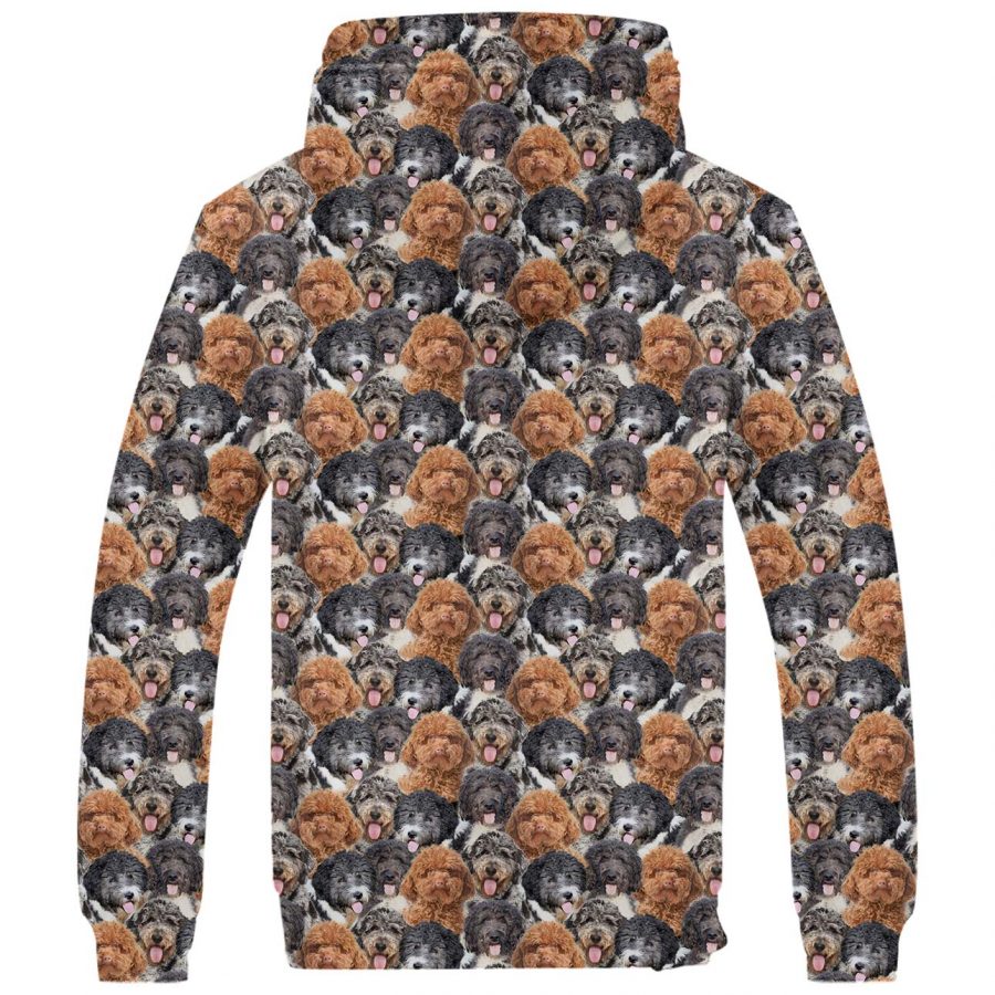 Aussiedoodle Full Face Fleece Hoodie