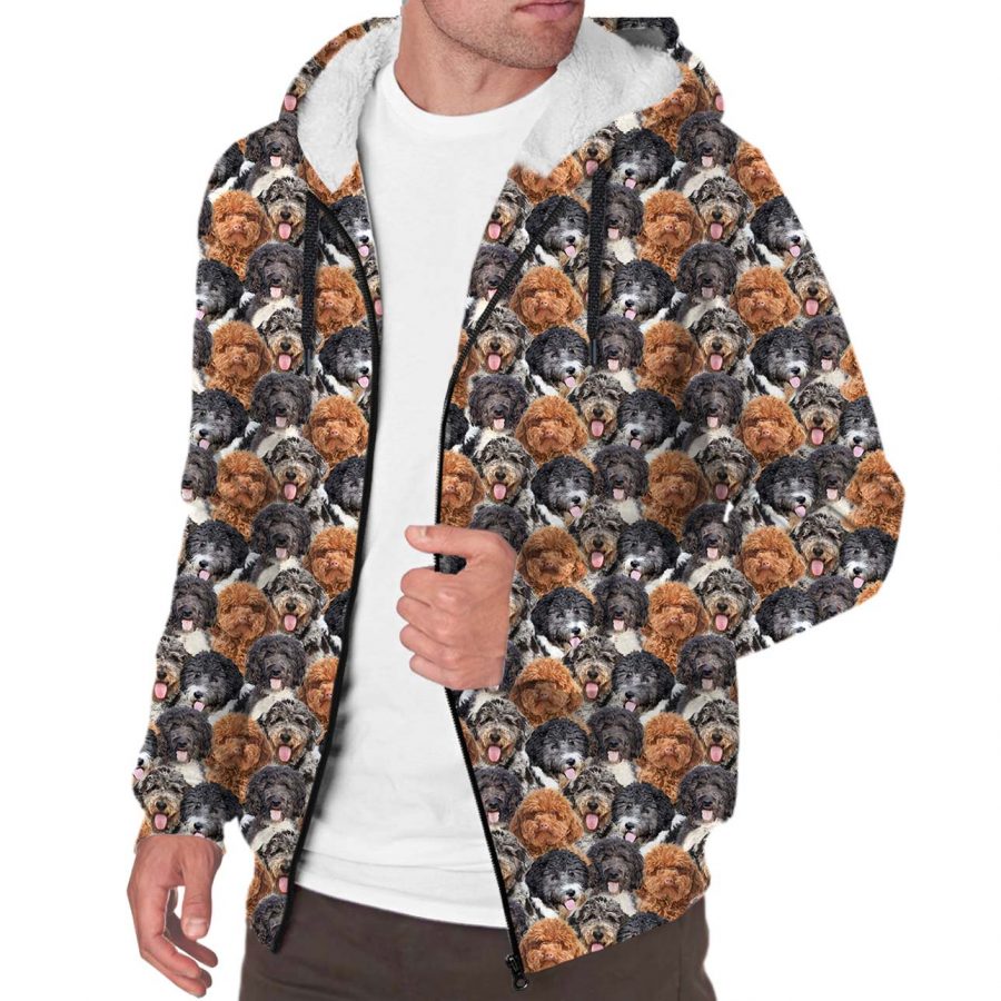 Aussiedoodle Full Face Fleece Hoodie