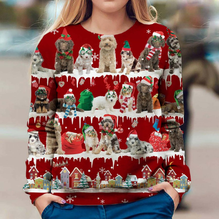 Aussiedoodle - Snow Christmas - Premium Sweater