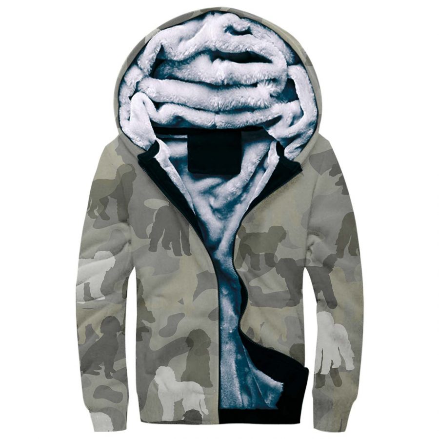 Aussiedoodle Camo Fleece Hoodie