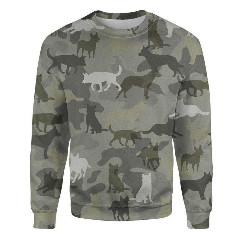 Australian Cattle Dog - Camo - Premium Sweater