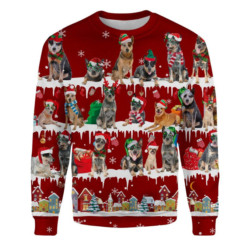 Australian Cattle Dog - Snow Christmas - Premium Sweater