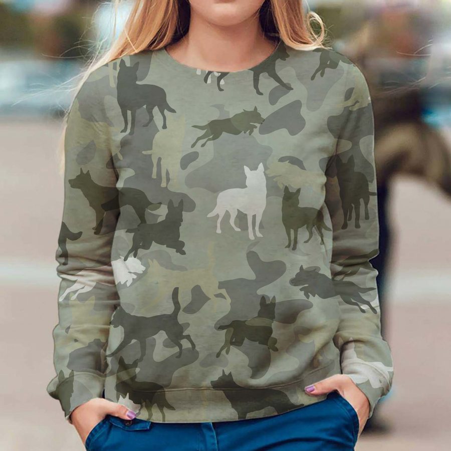 Australian Kelpie - Camo - Premium Sweater