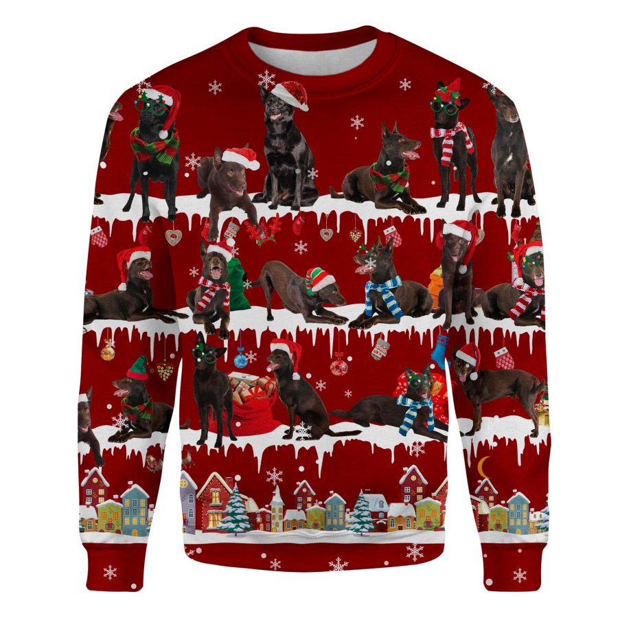 Australian Kelpie - Snow Christmas - Premium Sweater