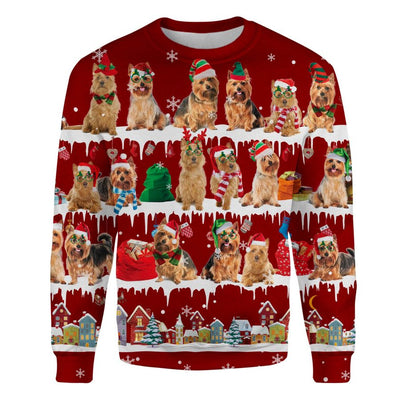 Australian Terrier - Snow Christmas - Premium Sweater