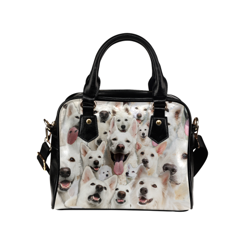 Berger Blanc Suisse Face Shoulder Handbag