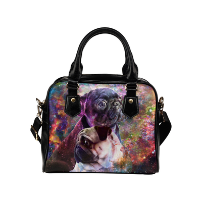 Pug Yin Yang Shoulder Handbag