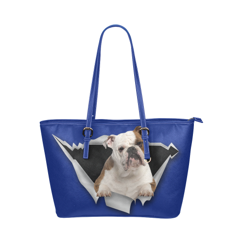 Bulldog Leather Tote Bag