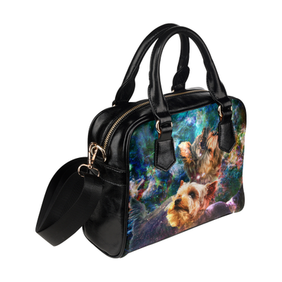 Yorkshire Terrier Yin Yang Shoulder Handbag