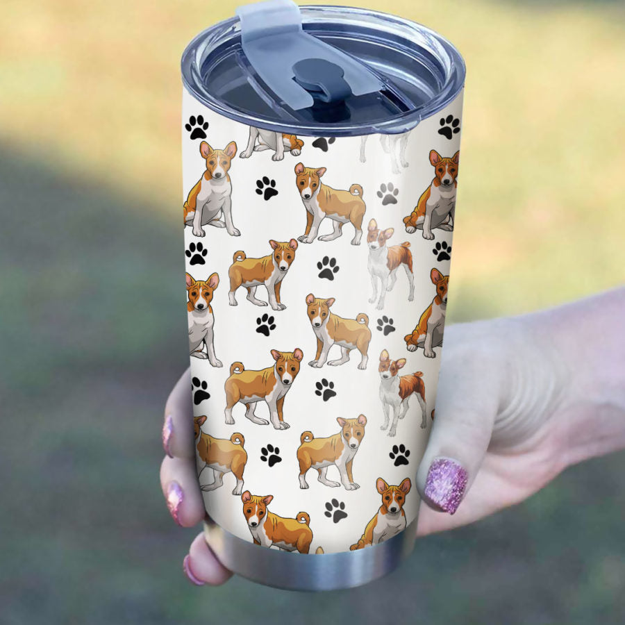 Basenji Paw Tumbler Cup
