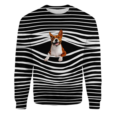 Basenji - Stripe - Premium Sweater