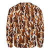 Basset Hound - Full Face - Premium Sweater