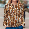 Basset Hound - Full Face - Premium Sweater