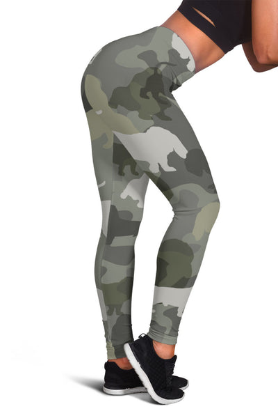 Basset Hound Camo Legging