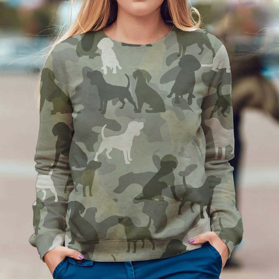 Beagle - Camo - Premium Sweater