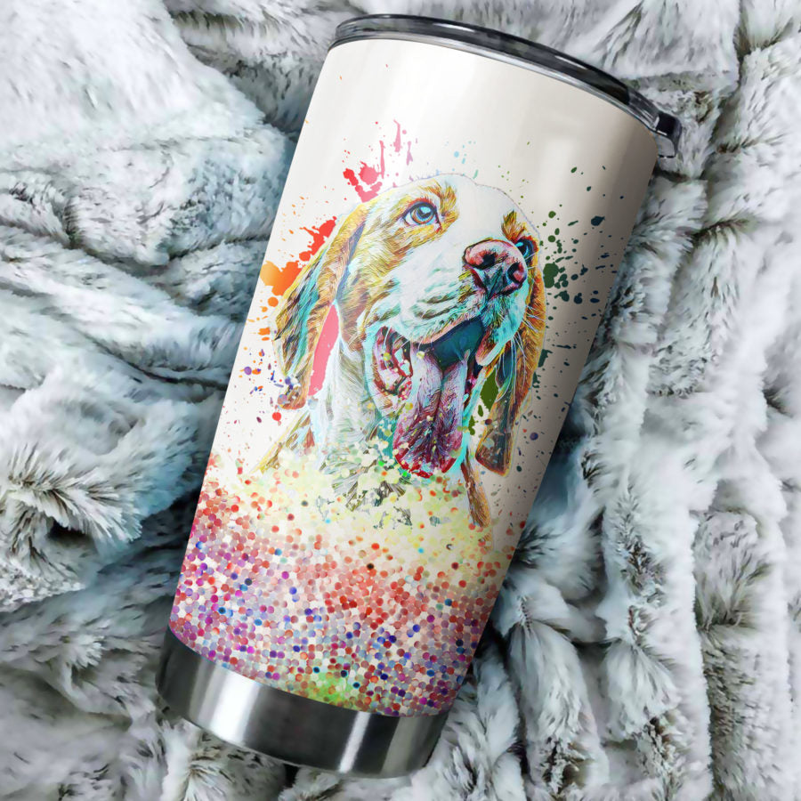 Beagle Art Color Tumbler Cup