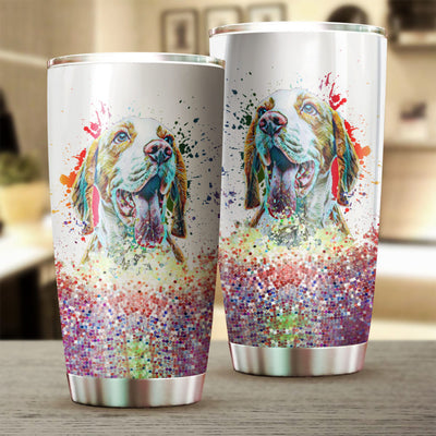 Beagle Art Color Tumbler Cup