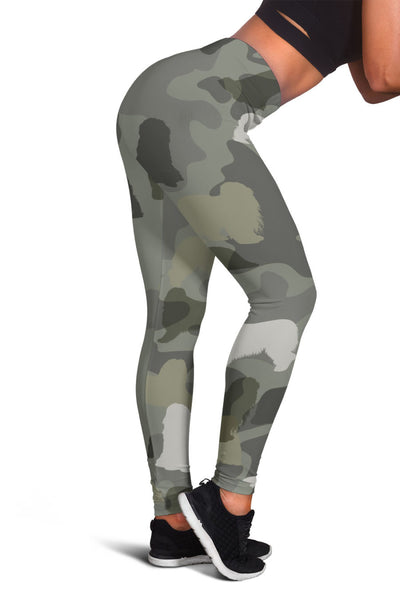 Bearded Collie Camo Legging