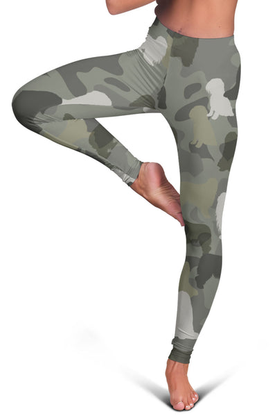 Bearded Collie Camo Legging