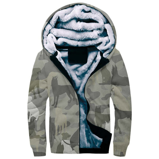 Beauceron Camo Fleece Hoodie