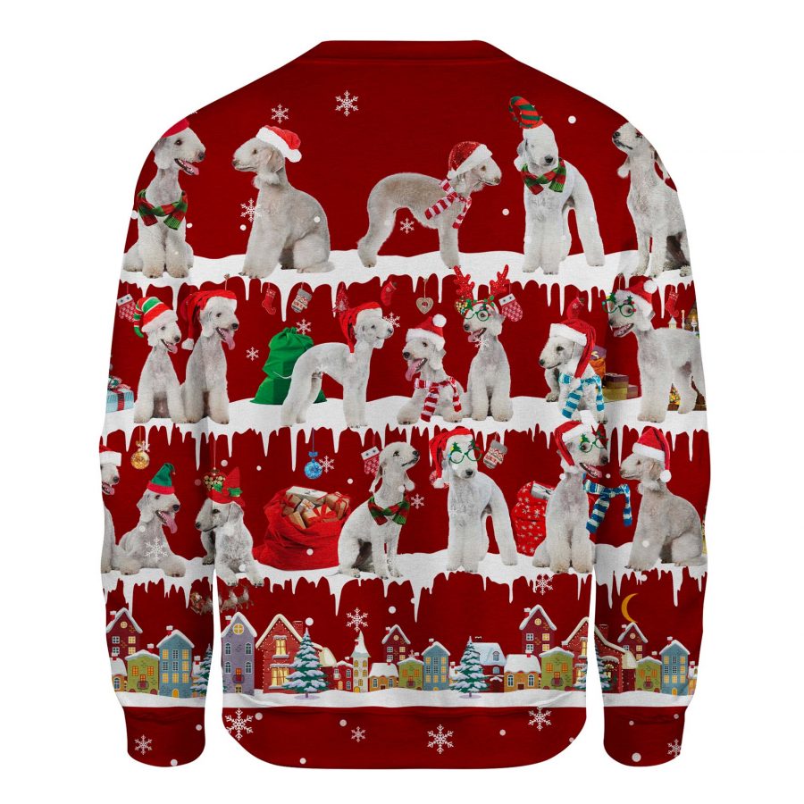 Bedlington Terrier - Snow Christmas - Premium Sweater