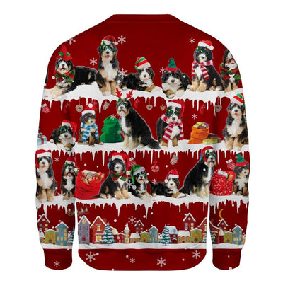 Bernedoodle - Snow Christmas - Premium Sweater