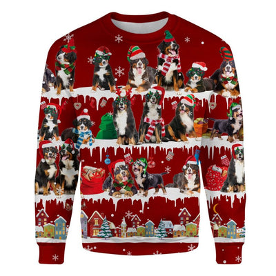 Bernese Mountain Dog - Snow Christmas - Premium Sweater