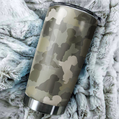 Bichon Frise Camo Tumbler Cup