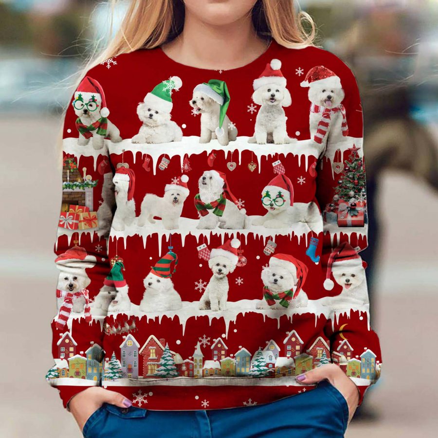 Bichon Frise - Snow Christmas - Premium Sweater