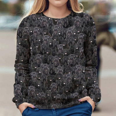 Black Russian Terrier - Full Face - Premium Sweater