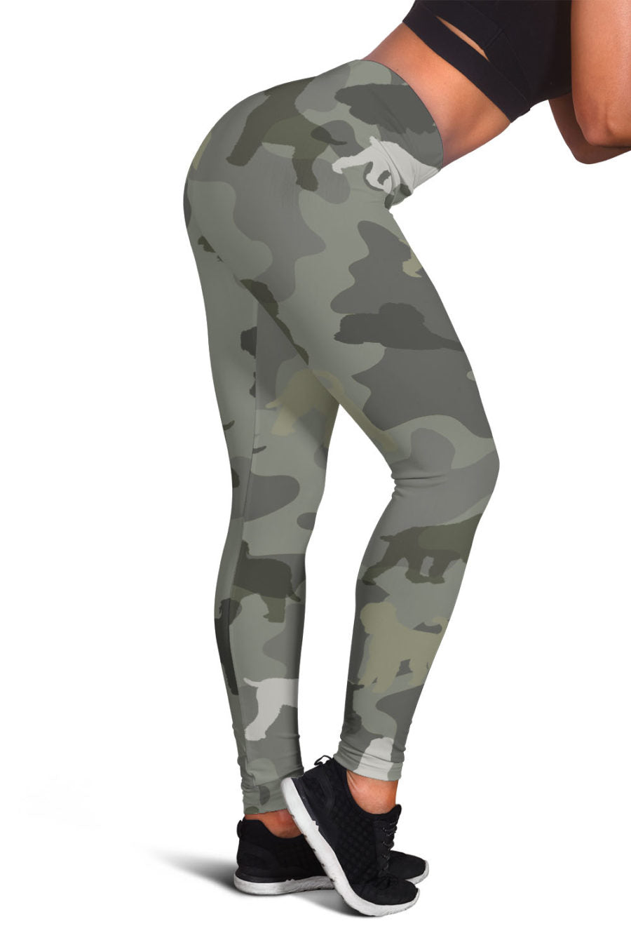 Black Russian Terrier Camo Legging