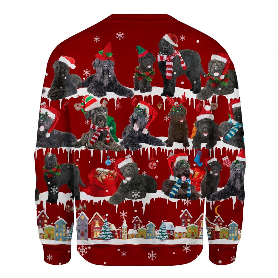 Black Russian Terrier - Snow Christmas - Premium Sweater