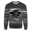 Black Pug - Stripe - Premium Sweater