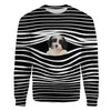 Black White Lhassa - Stripe - Premium Sweater