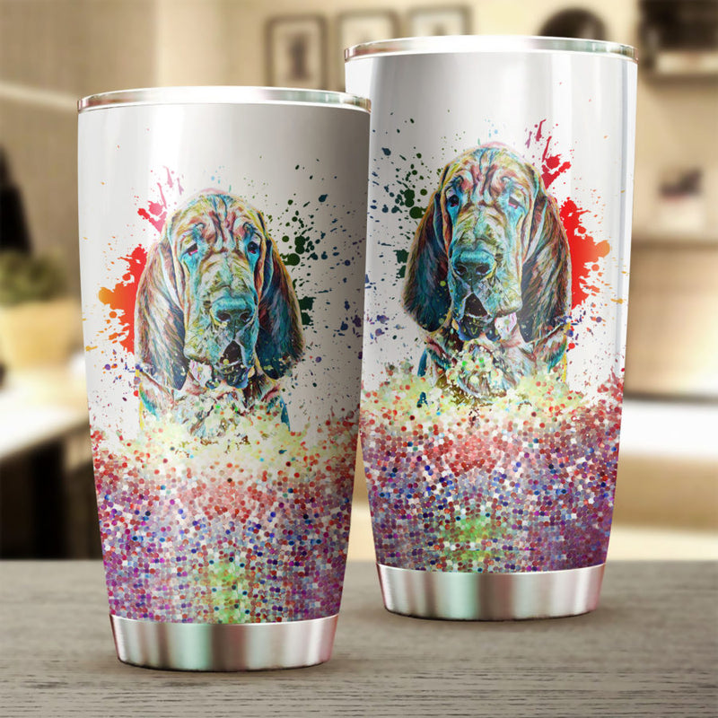 Bloodhound Art Color Tumbler Cup